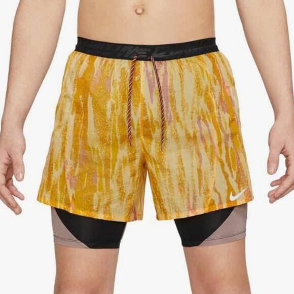 Nike Flex Stride Wild Run Running Shorts Citron Pulse Yellow size XXL - Picture 1 of 8